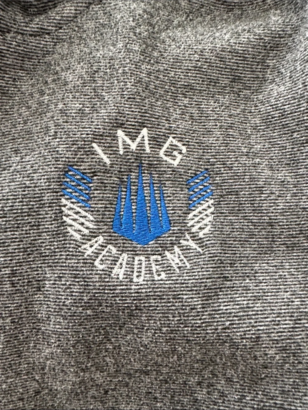 Under Armour Gray 1/2 Zip Kids Jacket with IMG Academy Logo